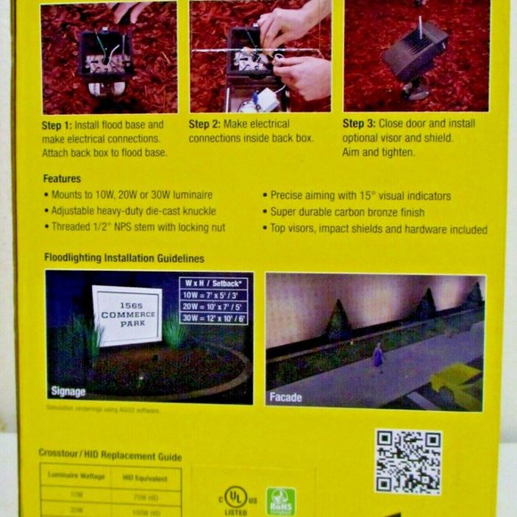 NEW Cooper Lighting Crosstour Floodlight Accessory Kit XTORFLD-KNC - Picture 5 of 7